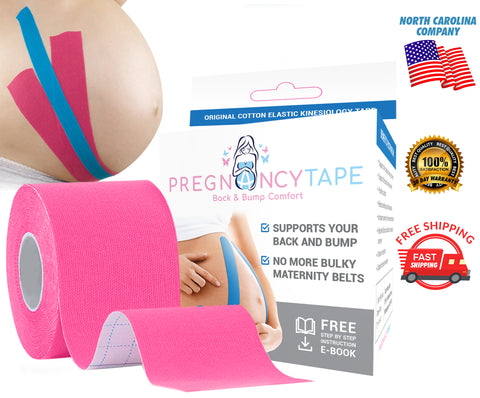 Kehuo Pregnancy Tape Maternity Belly Support Tape Ladies, Spider Tape  Pregnancy, Belly Support Tape, Pain and Strain Relief Belt, Beauty &  Personal
